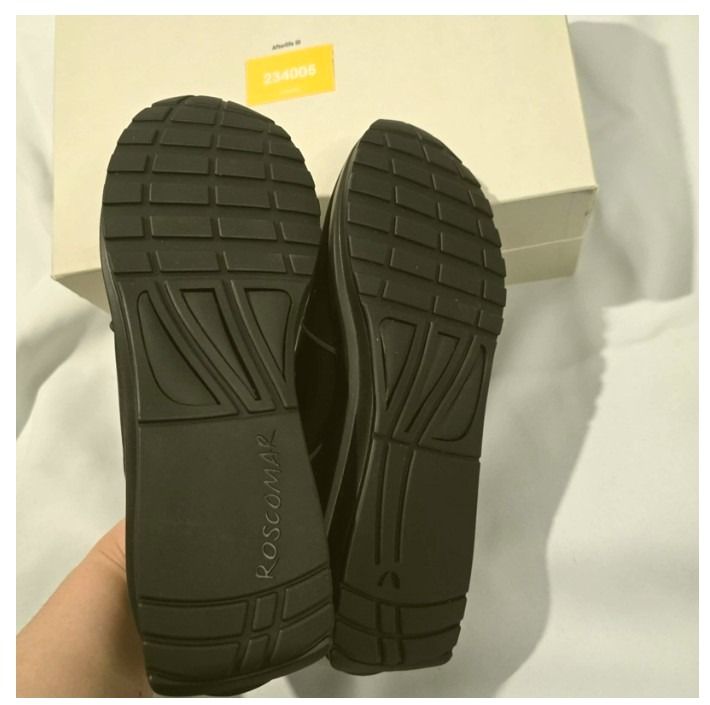 Roscomar Black Suede Trainers BNIB EU 40 UK 6/ 6.5 Unisex Eco Sneakers 3
